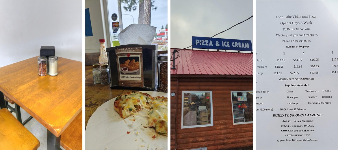 Loon Lake Pizza & Ice Cream Menu